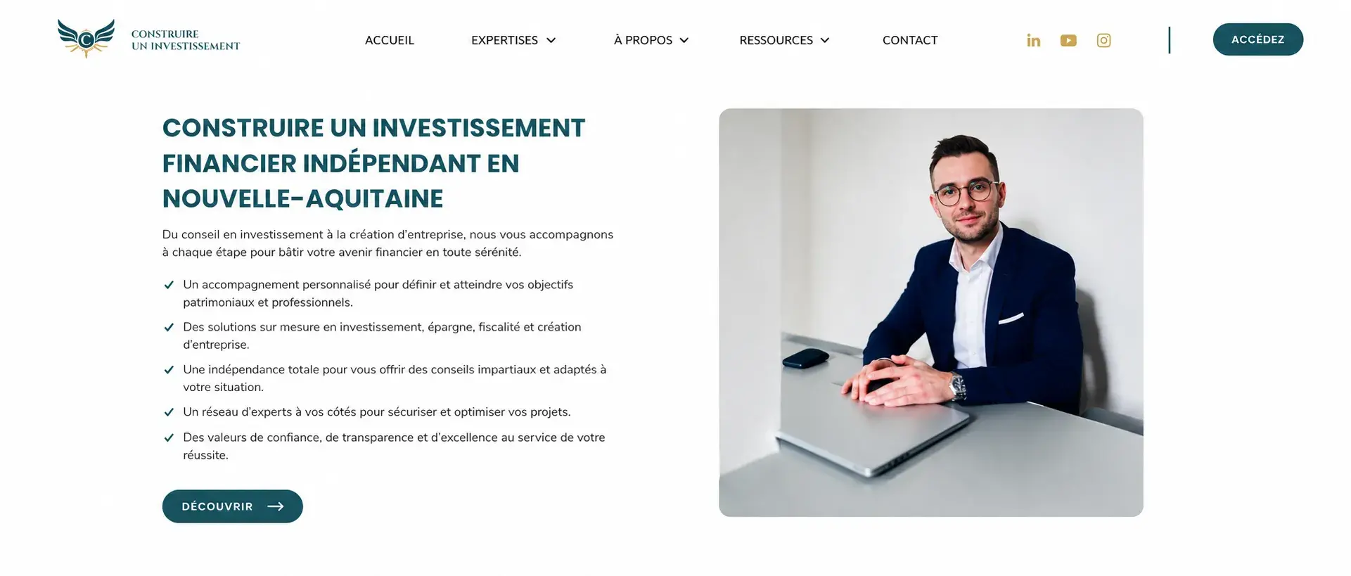 Création du site WordPress Construire son patrimoine en Nouvelle-Aquitaine