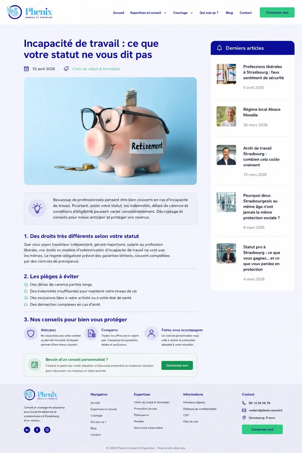 Étude de cas de rédaction d’article pour Phénix Conseil