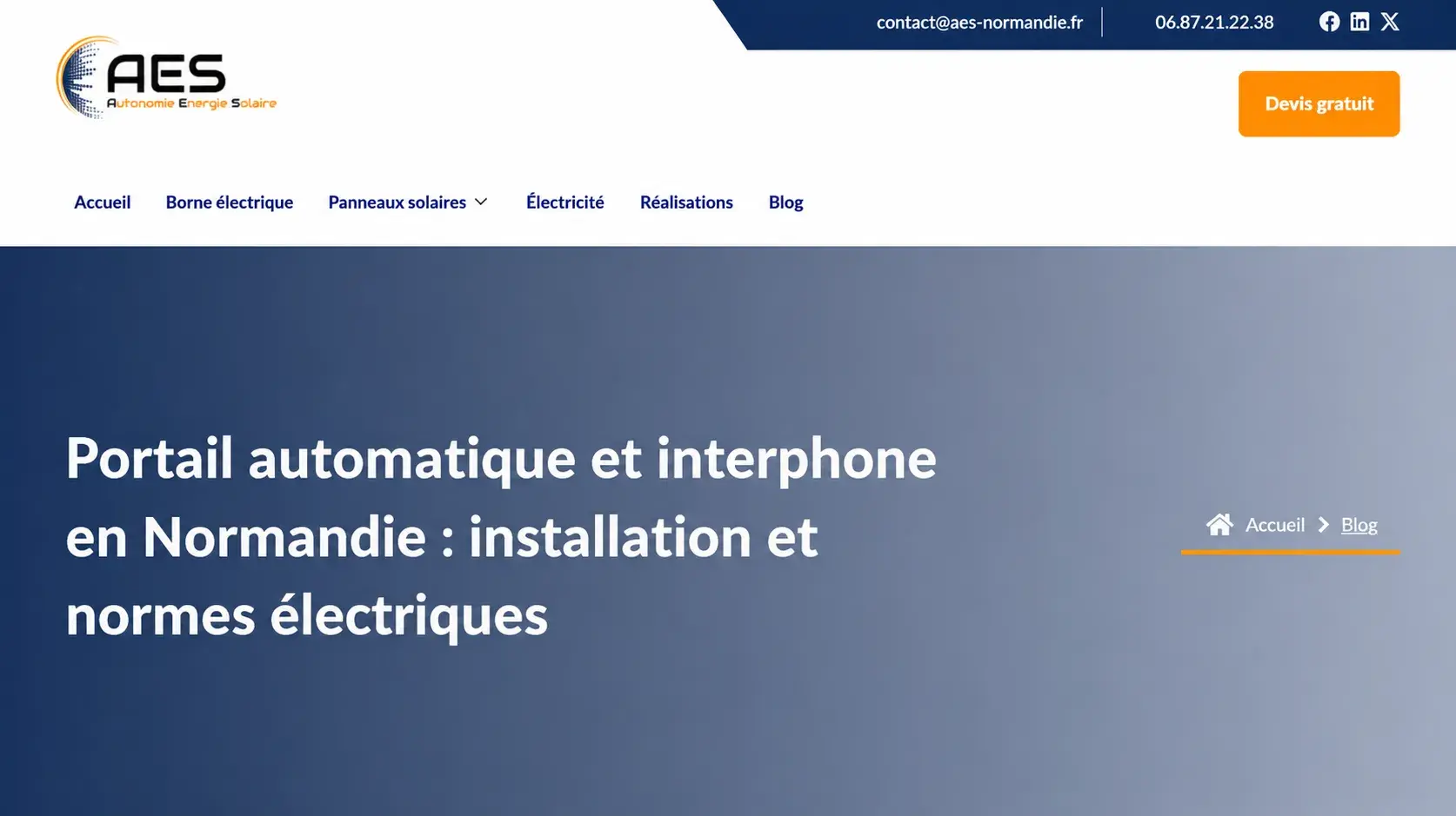 Étude de cas de rédaction d’article pour AES Normandie