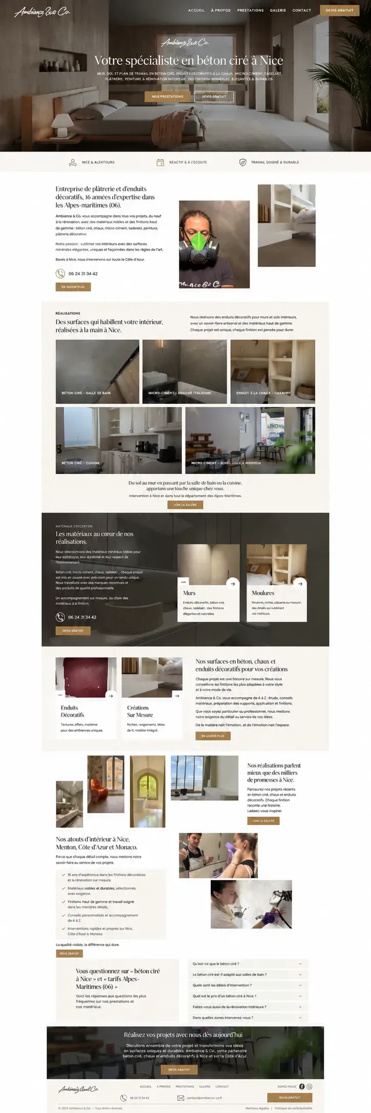 Aperçu du projet de rédaction réalisé pour Matières And Co dans le cadre d'une sous-traitance pour Capitaine Site