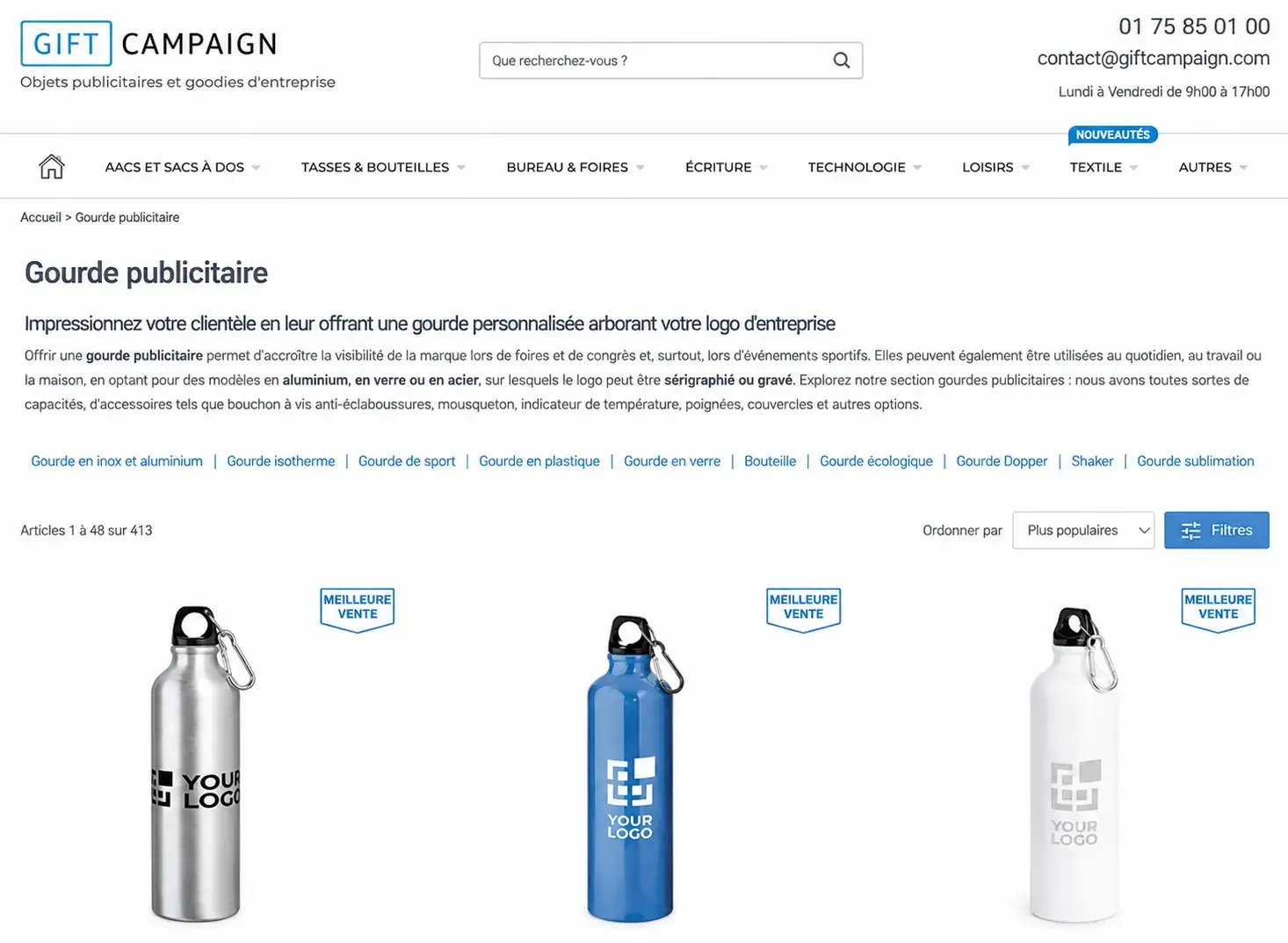 Aperçu du projet de copywriting Gift Campaign