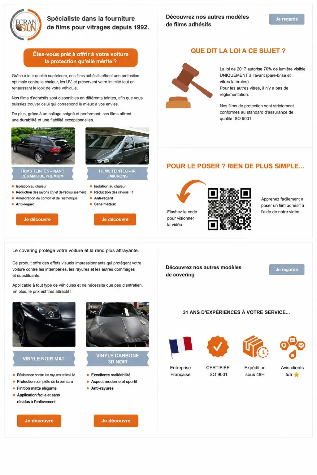 Projet newsletter Écran Sun réalisé par Sandra Doucet