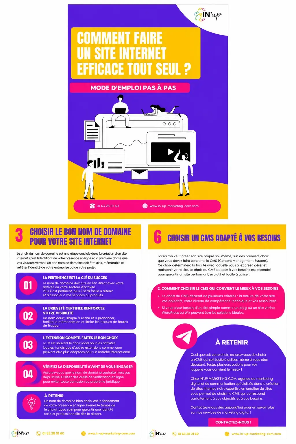 Projet e-book IN’UP Marketing réalisé par Sandra Doucet