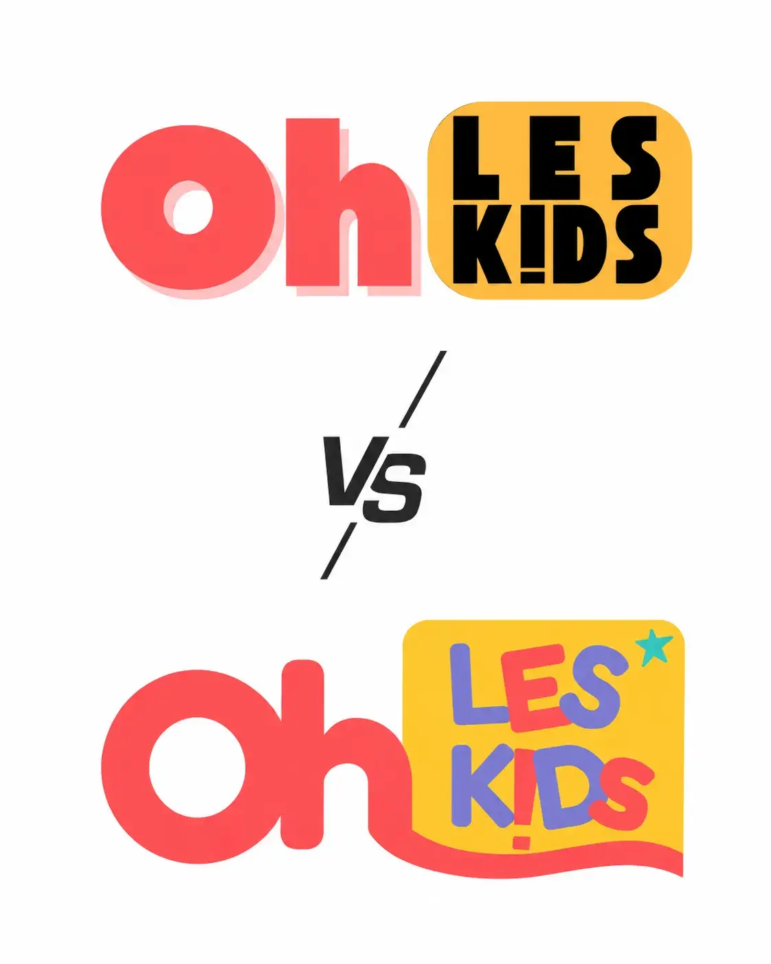 Refonte du logo Oh Les Kids
