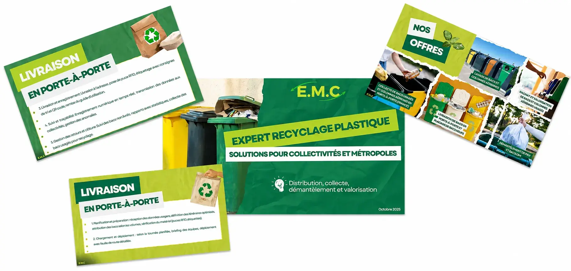 Présentation professionnelle réalisée pour EMC Recyclage