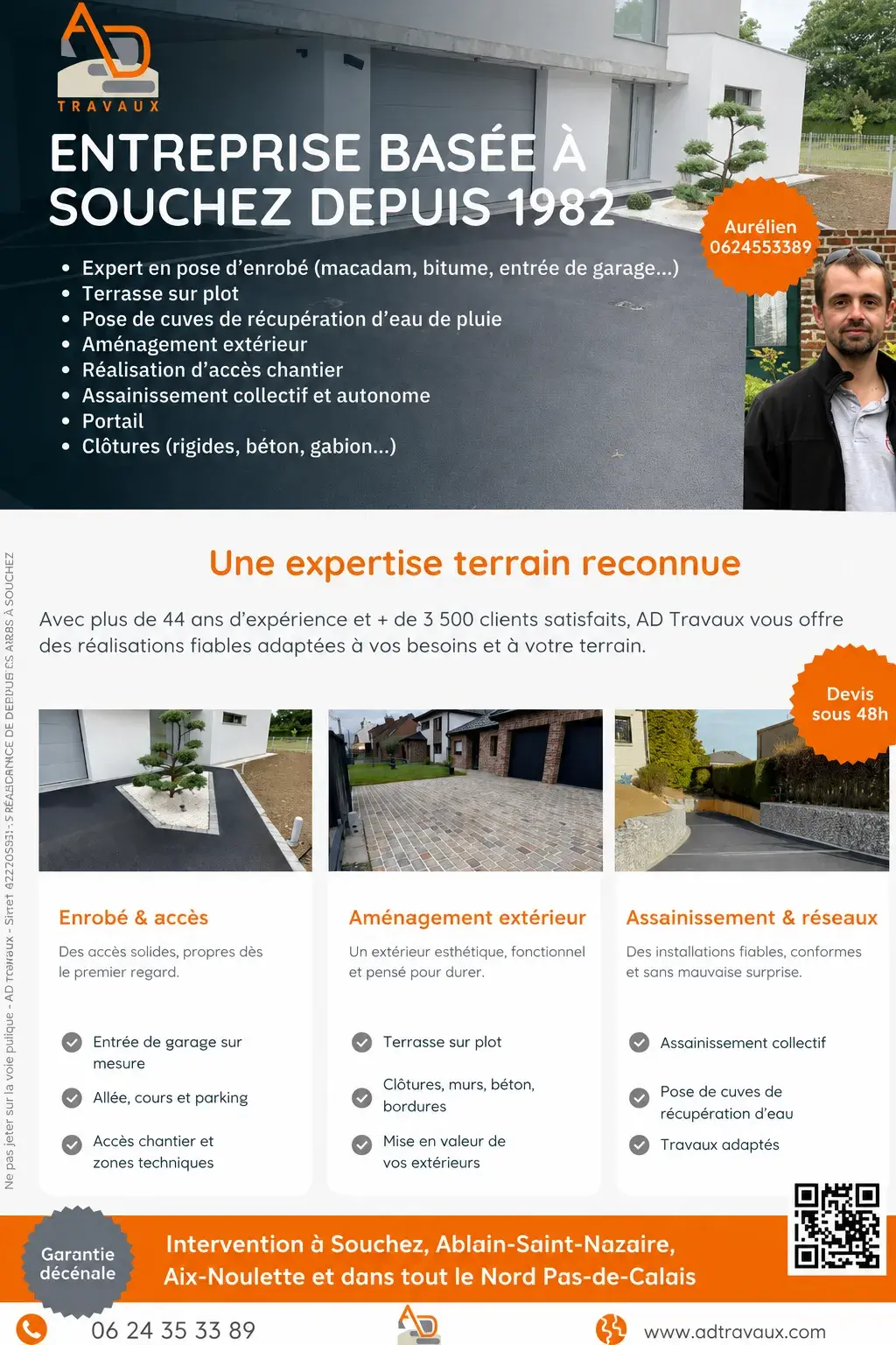 Création graphique pour AD Travaux