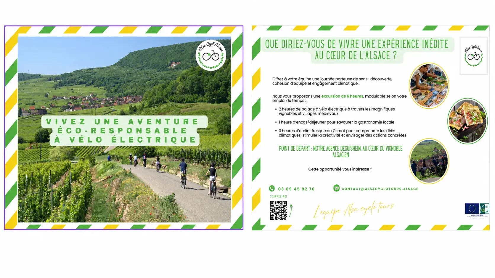 Création graphique pour Alsa Cyclo Tours