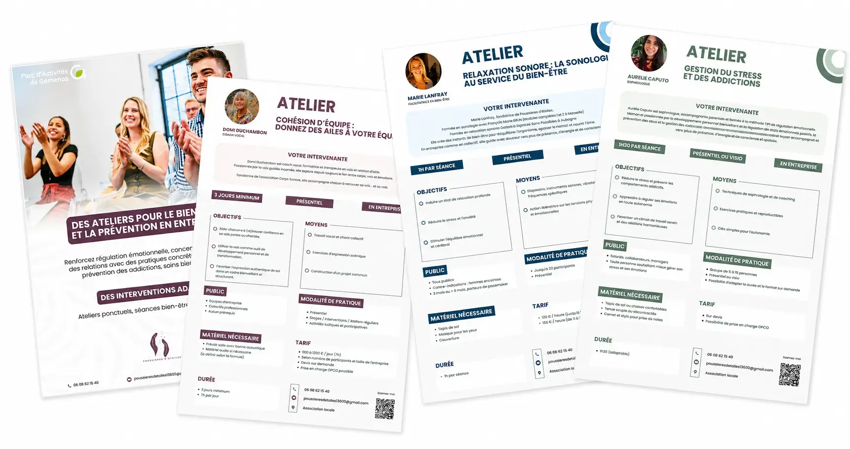 Création graphique pour Poussière d’Étoiles