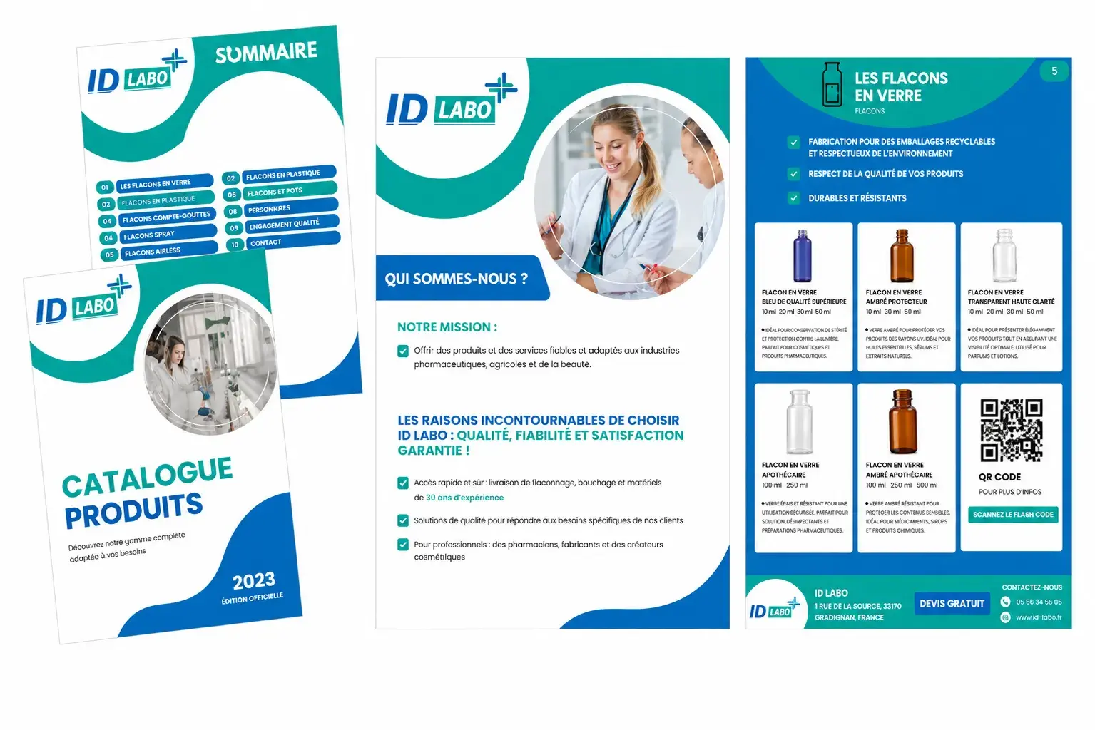 Catalogue de contenants cosmétiques ID Labo